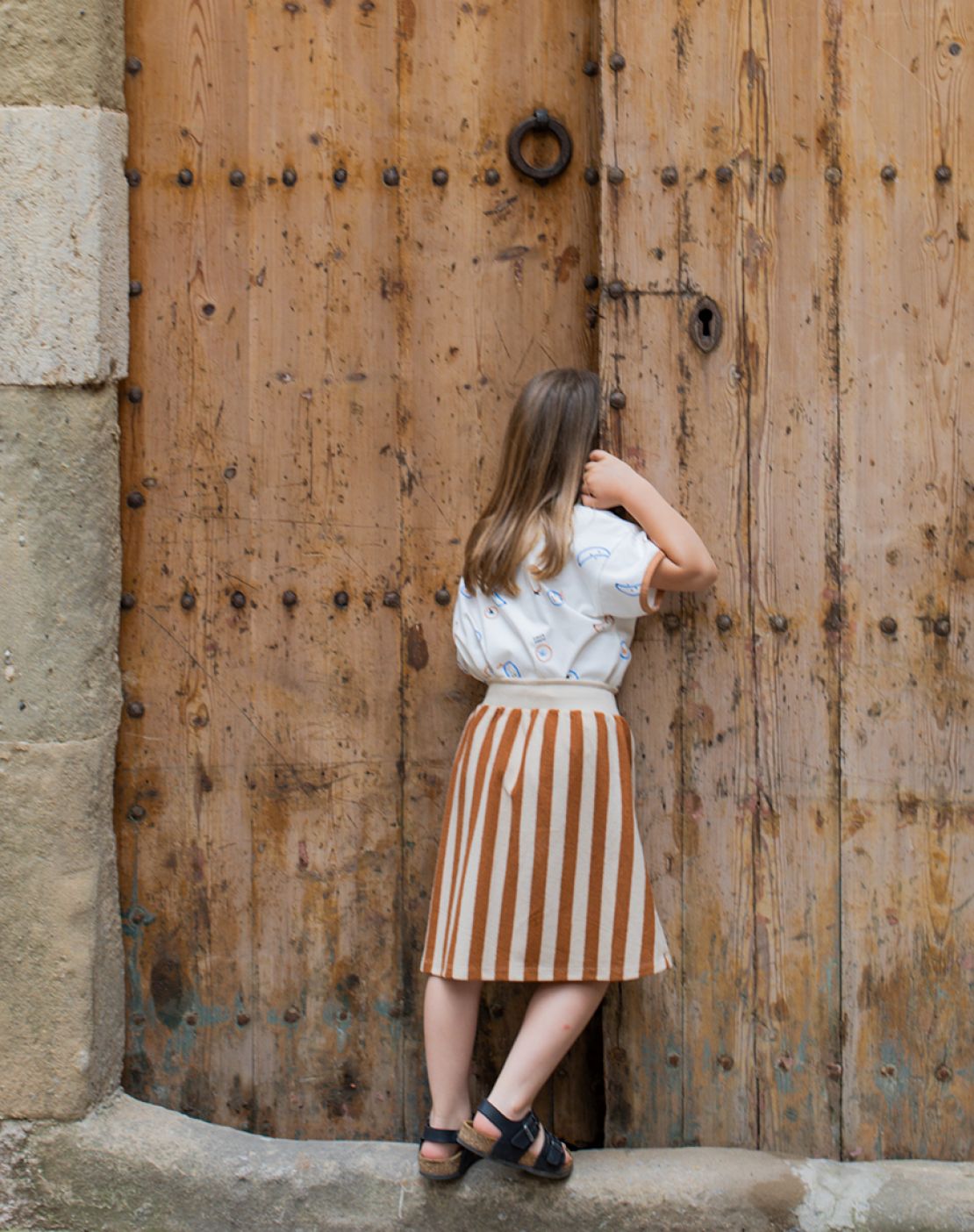 Falda - Stripes Cinnamon