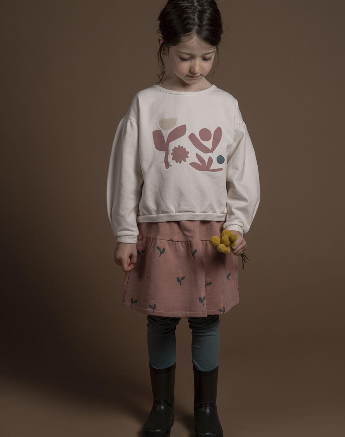Falda - FLOR VINTAGE PINK