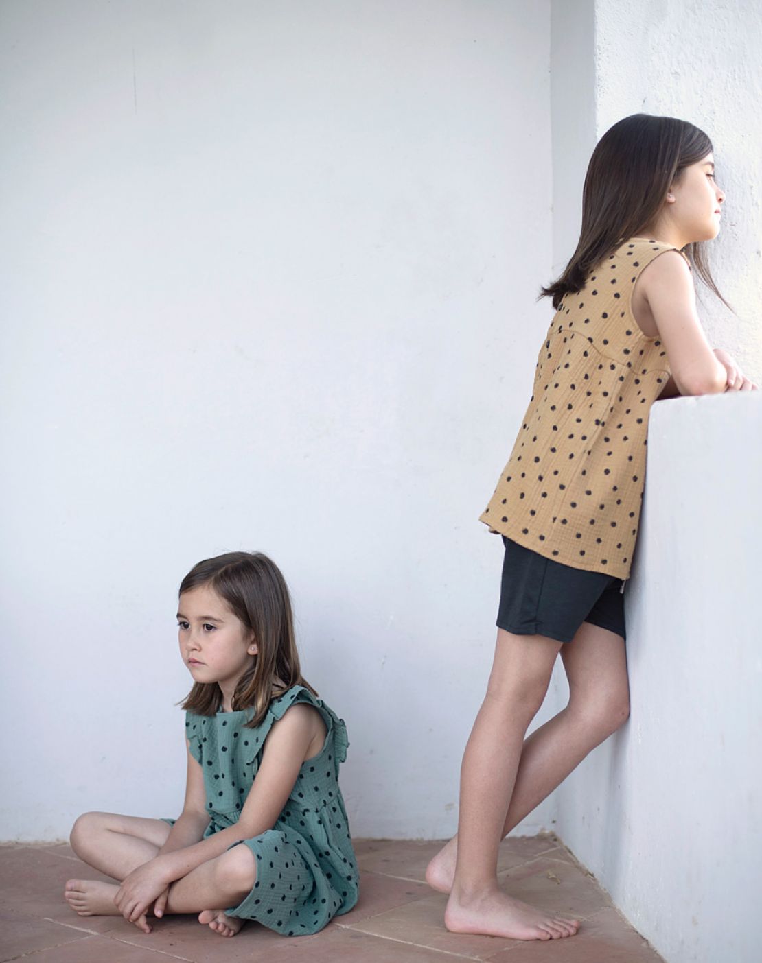 Blusa DOTS OCRE