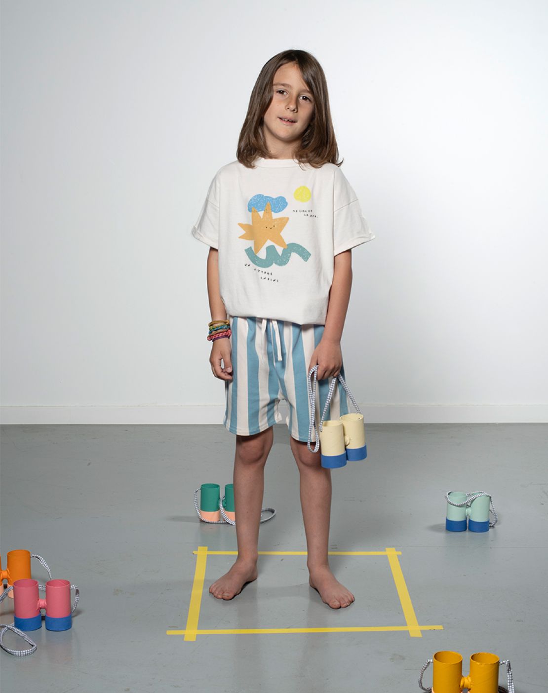 Shorts - STRIPES BLUE