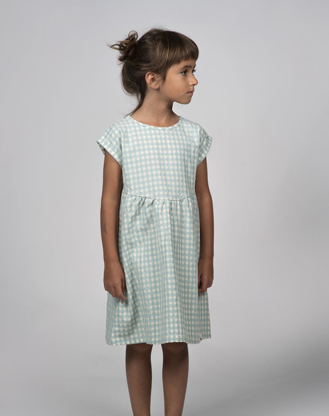 Vestido - MATILDA CHECKS AQUA